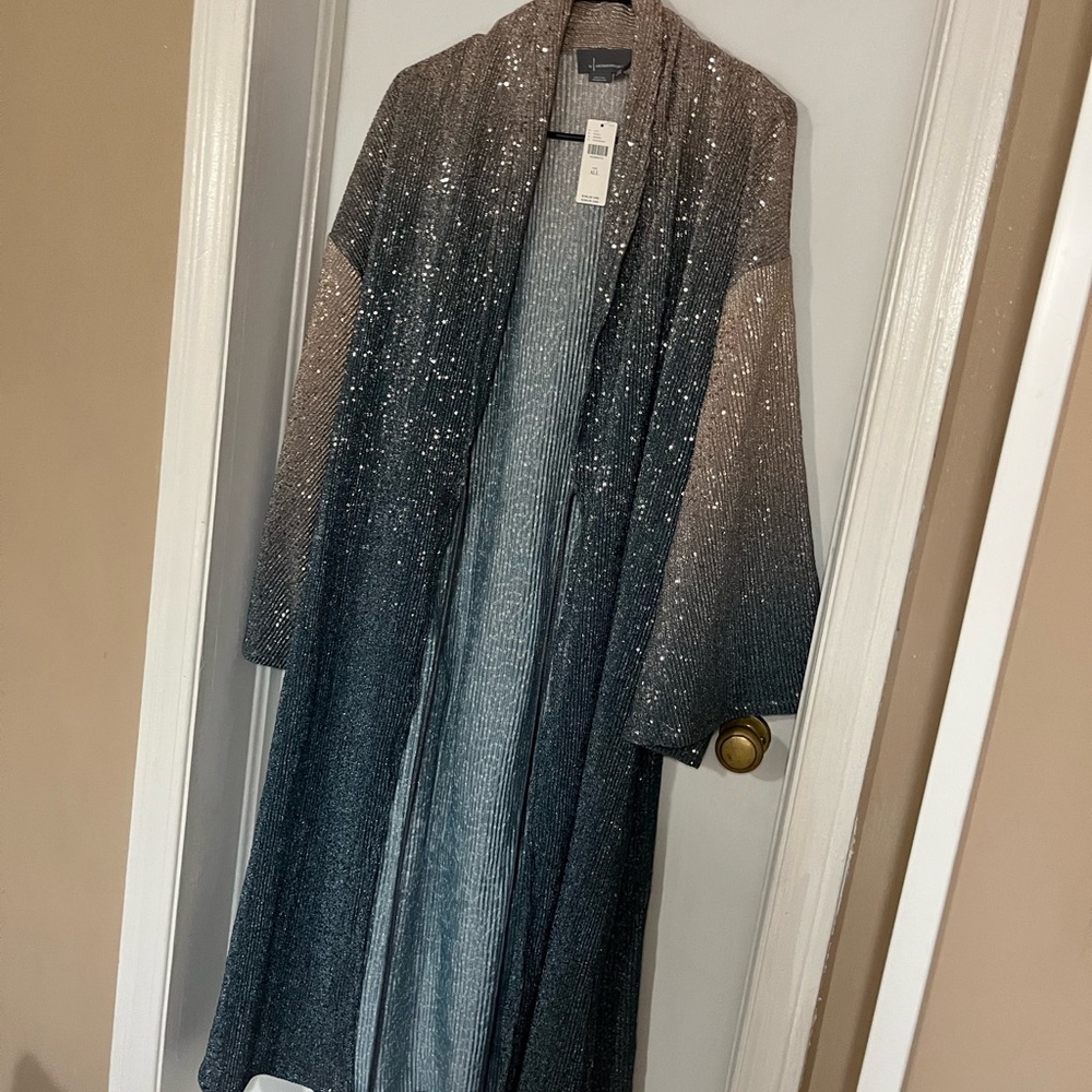 Anthropologie Sparkling Ombre Long Cardigan One Size NWT